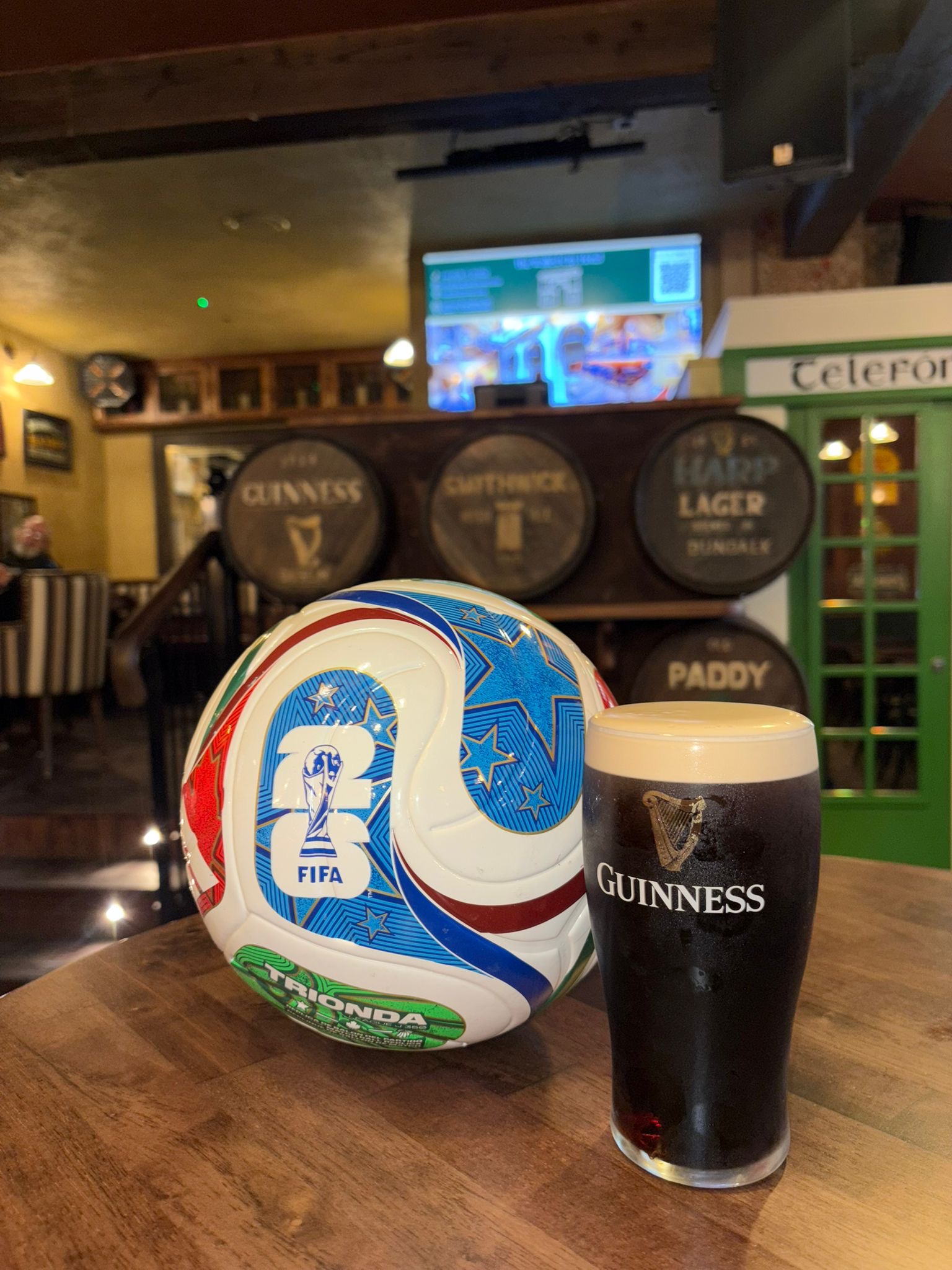 Live football shown at The Claddagh